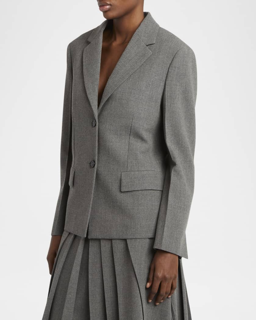 Jil Sander Single-Breasted Tailor-Made Jacket | Neiman Marcus