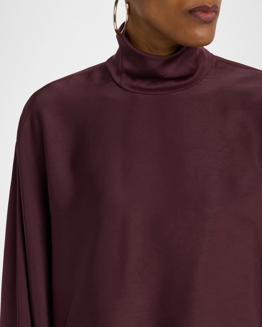 Lightweight Satin Caftan Top