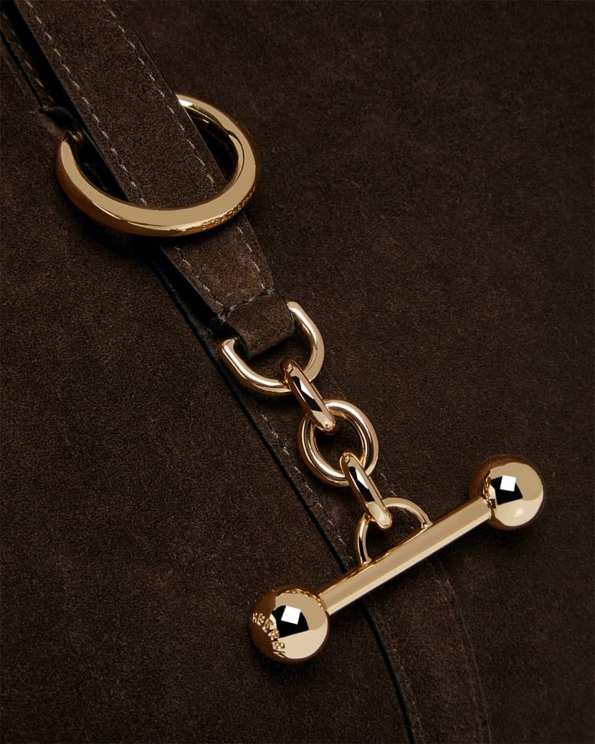 Kite Toggle Suede Hobo Bag