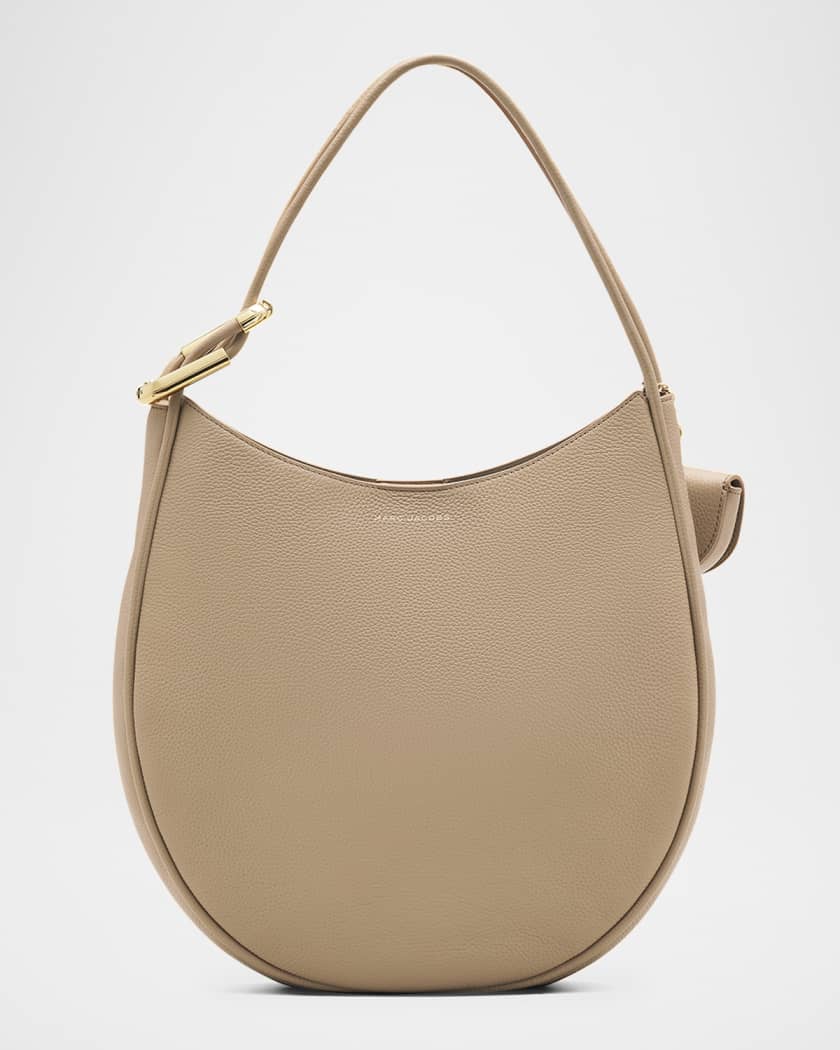 The Crescent Large Dual Hobo Bag in Calf Leather