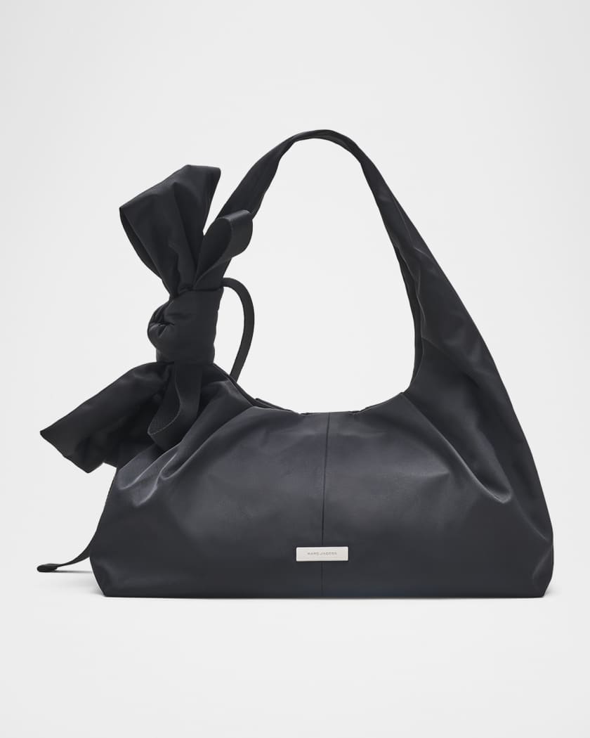 The Sack Bow Nylon Shoulder Bag