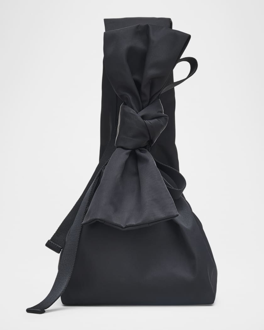 The Sack Bow Nylon Shoulder Bag