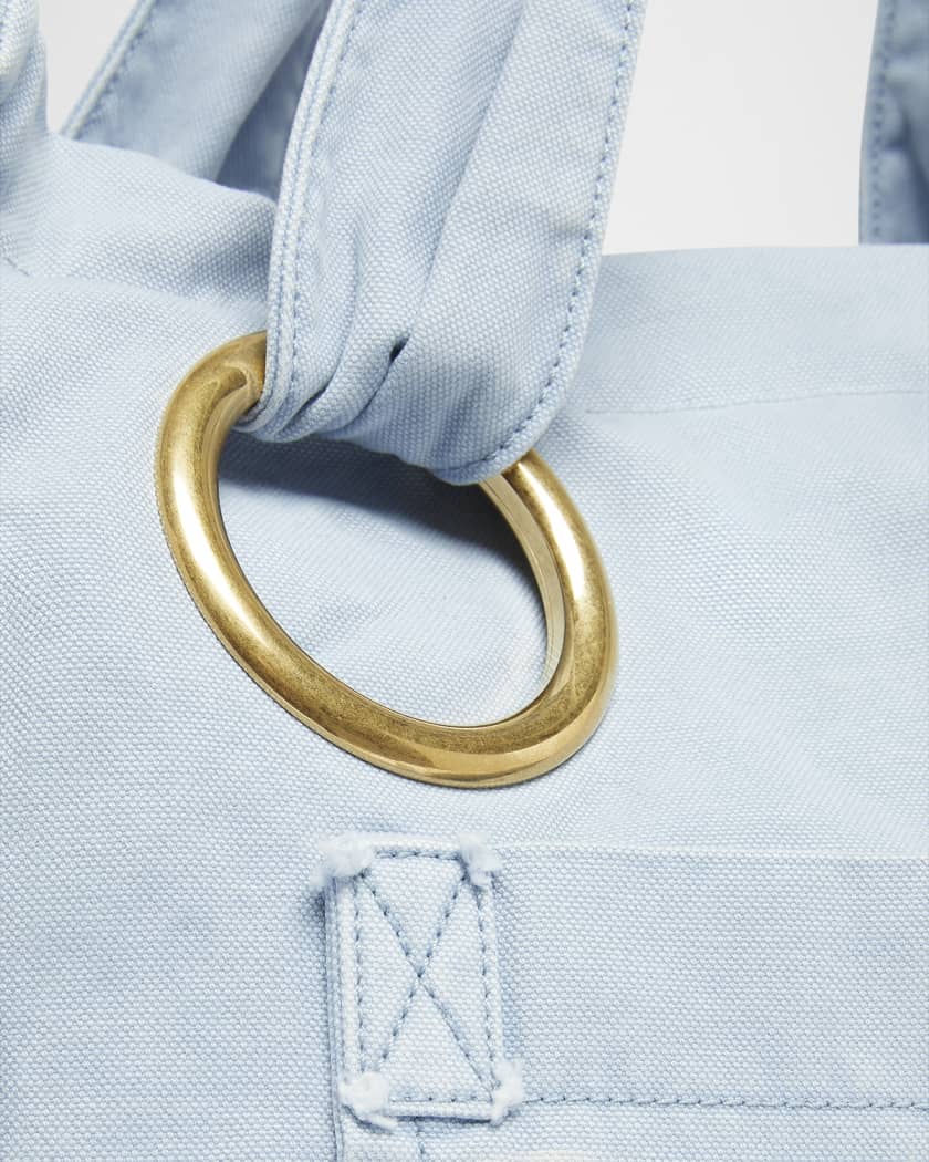 Plage Tote Bag in Washed Canvas 