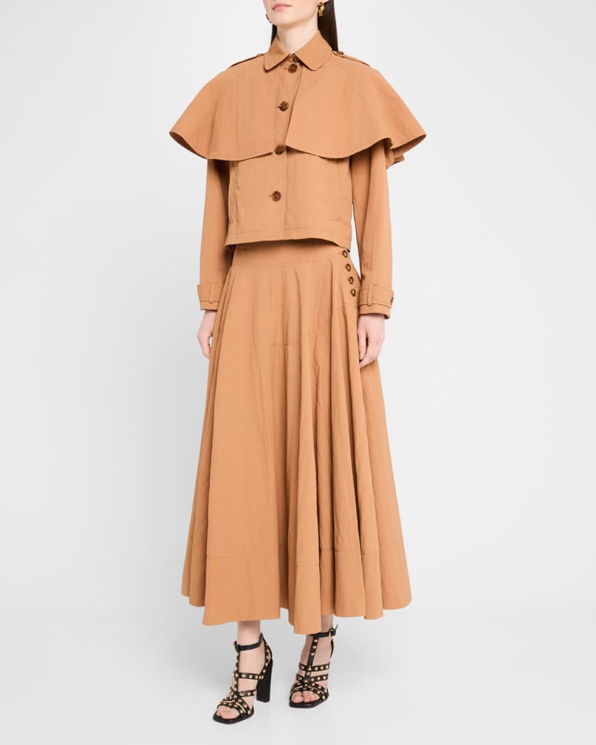 Cedar Side-Button Skirt