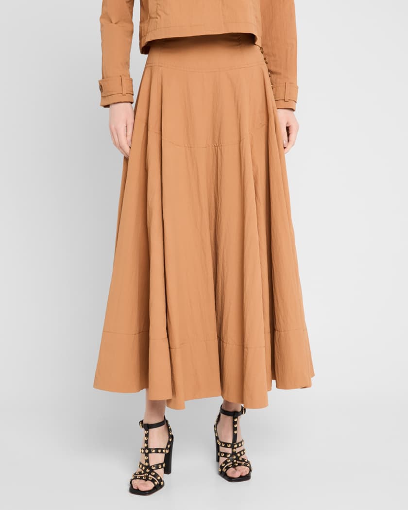 Cedar Side-Button Skirt