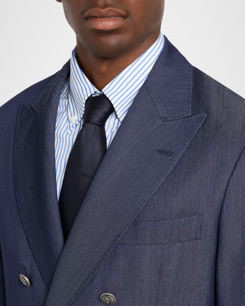 ブルネロクチネリ Brunello Cucinelli Sport Jacket Brunello Cucinelli Men's Textured Chevron Sport Jacket