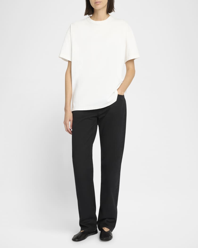 THE ROW Landais Mid-Rise Straight-Leg Jeans | Neiman Marcus