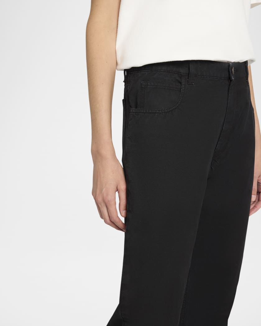THE ROW Landais Mid-Rise Straight-Leg Jeans | Neiman Marcus