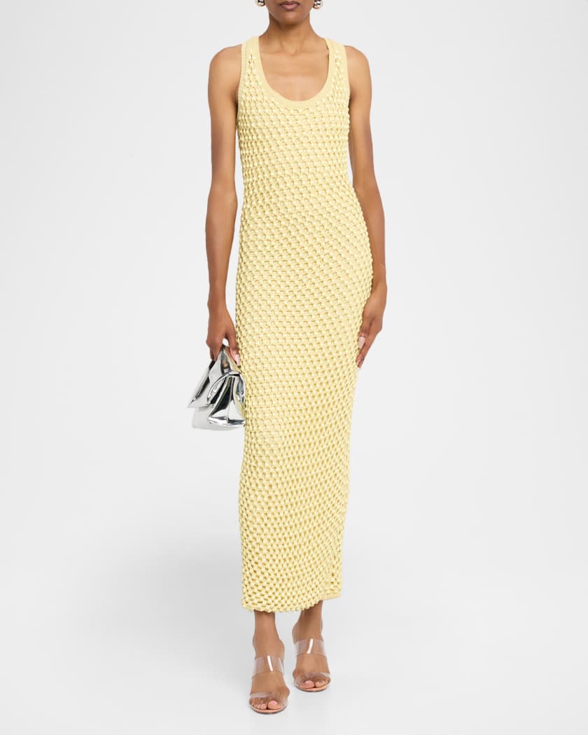 Emin Crystal Mesh Maxi Tank Dress