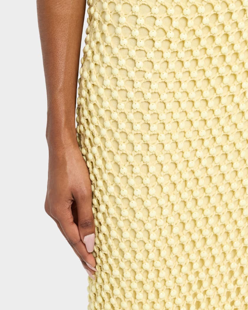 Emin Crystal Mesh Maxi Tank Dress
