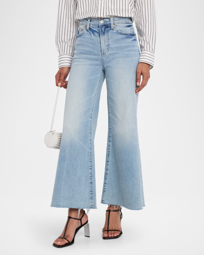 Izzy Mid-Rise Wide-Leg Crop Jeans
