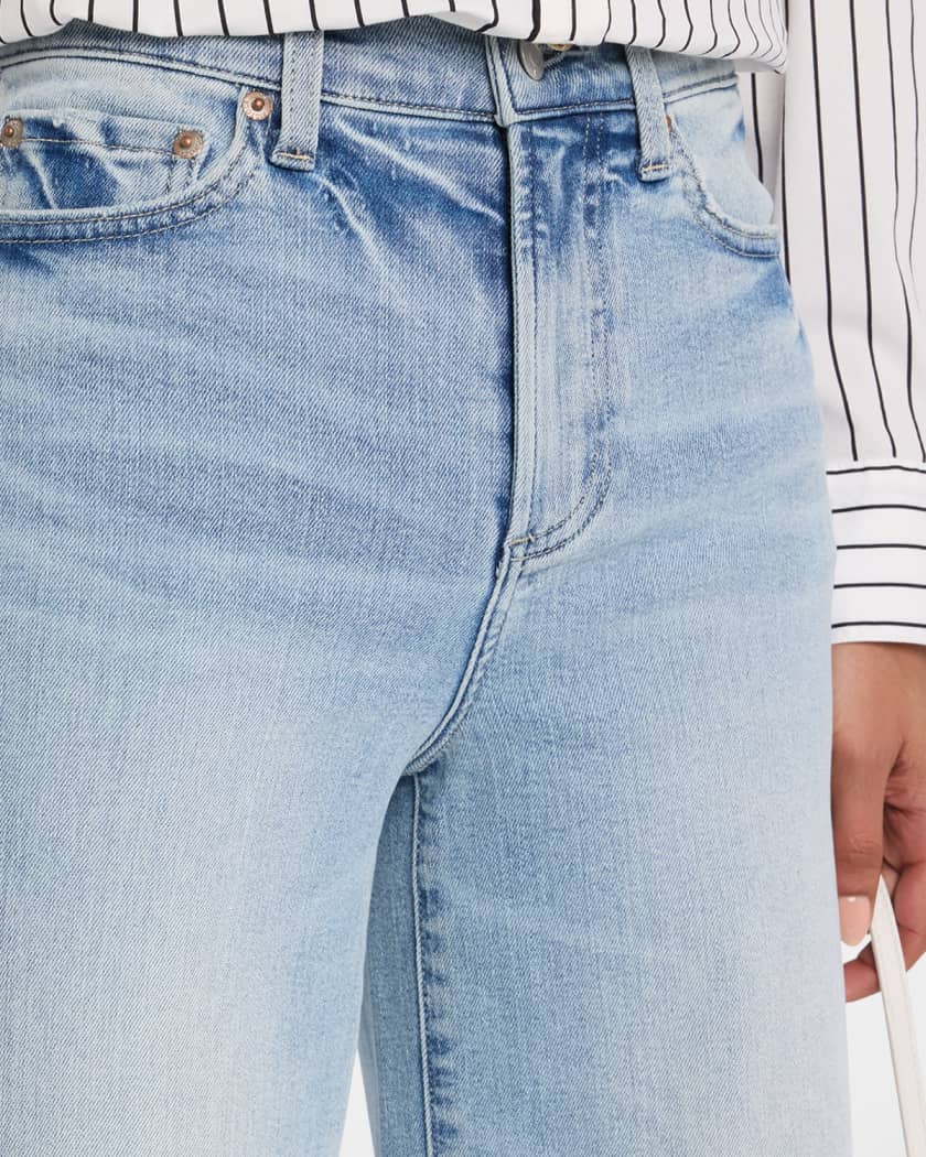 Izzy Mid-Rise Wide-Leg Crop Jeans