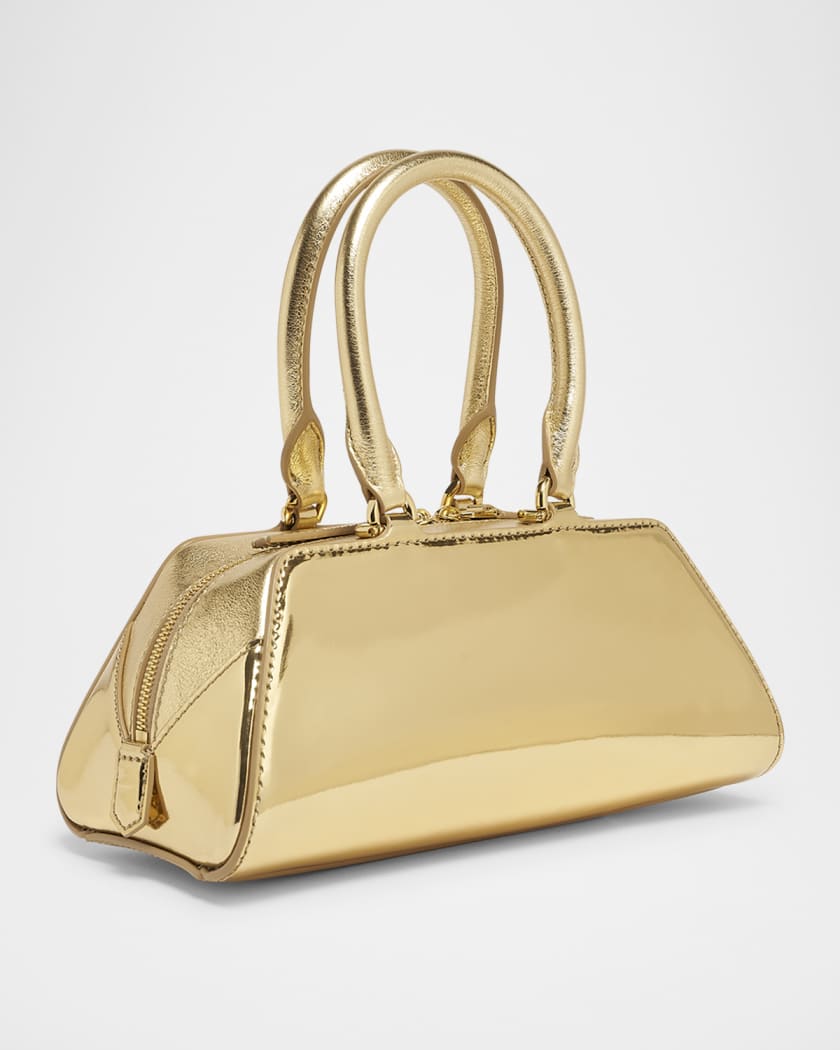 Antigona Mini Top-Handle Bag in Mirror Laminated Leather