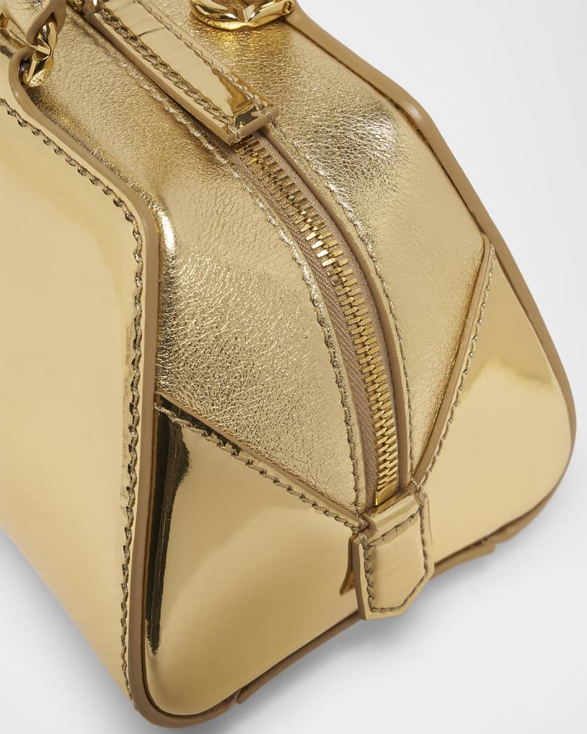 Antigona Mini Top-Handle Bag in Mirror Laminated Leather