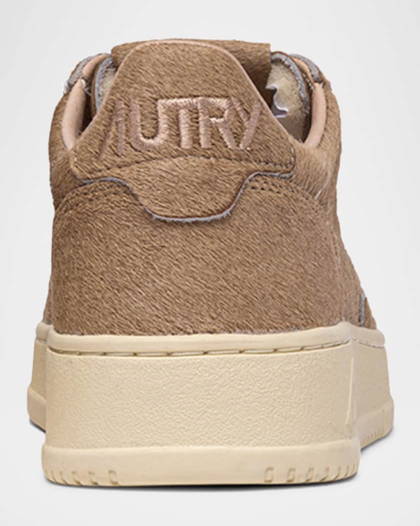 Medalist Low-Top Calf Hair Sneakers