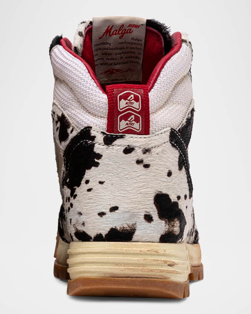 Malga High-Top Calf Hair Sneakers