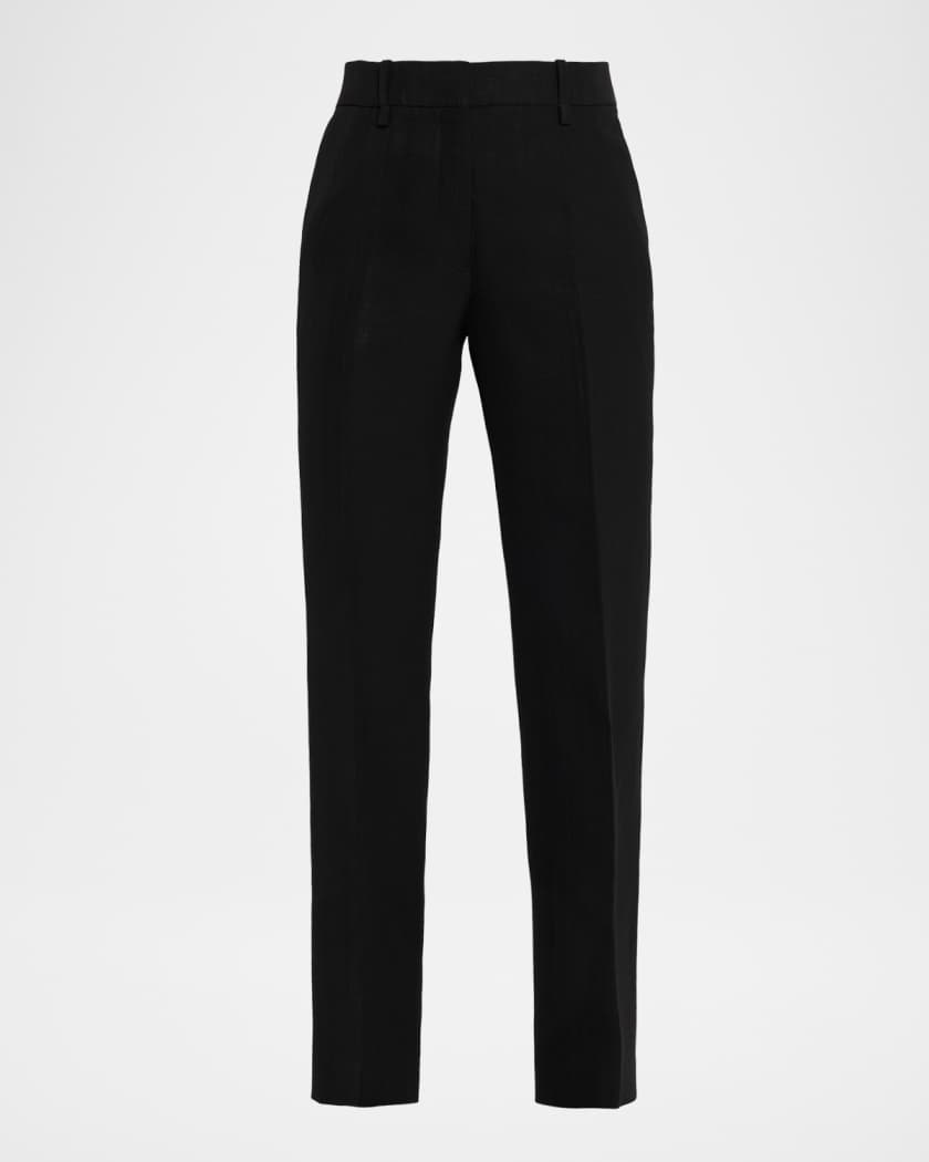 Jil Sander Slim-Leg Split-Hem Trousers | Neiman Marcus