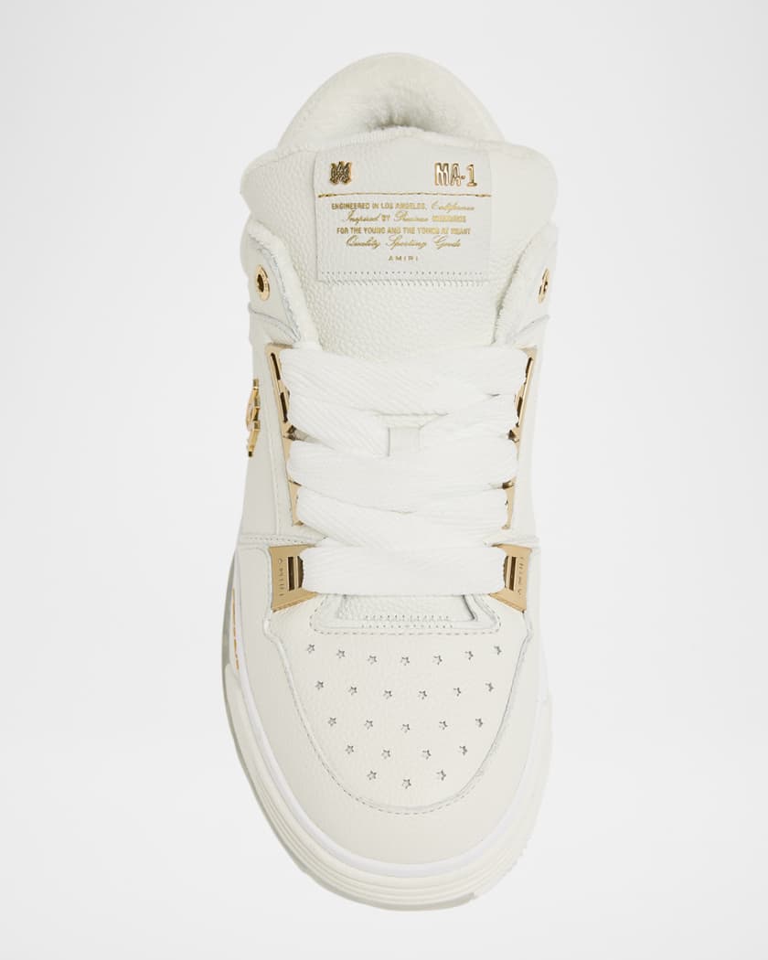Men's MA-1 Leather High-Top Sneakers