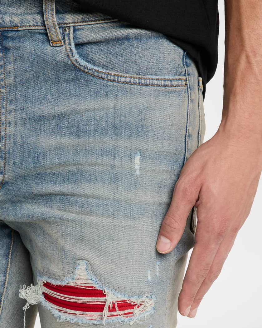 Men's MX1 Distressed Skinny Jeans