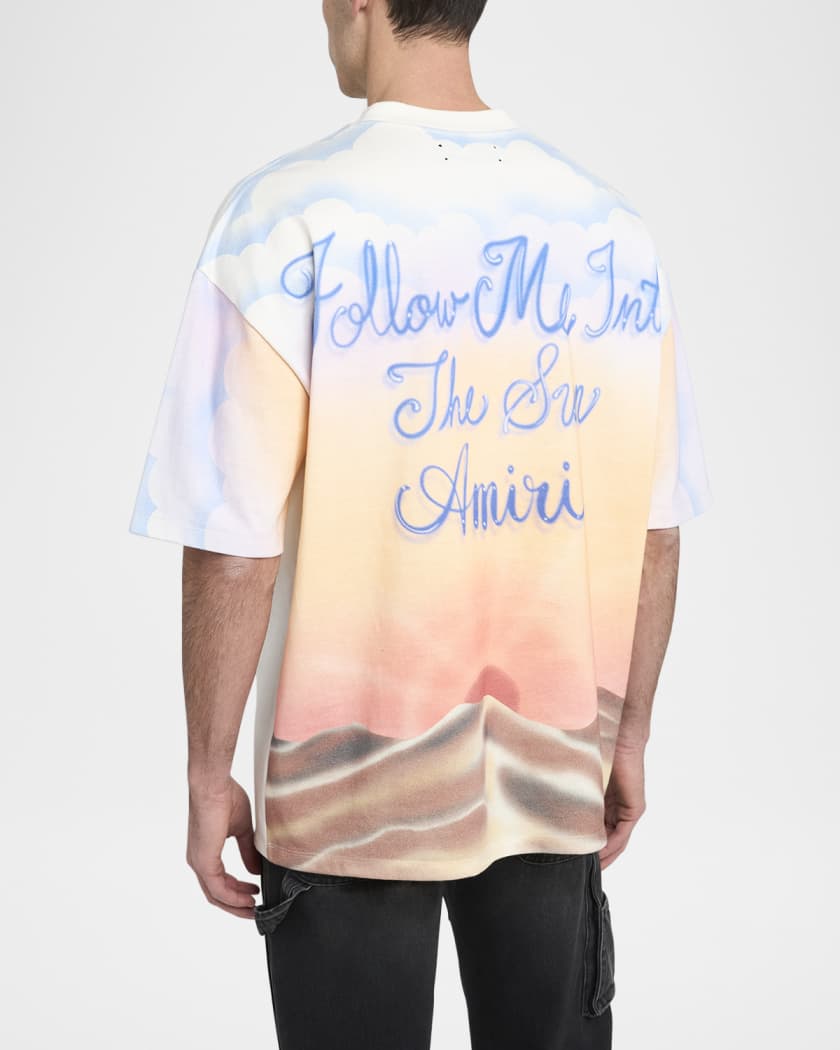 Men's Follow Me Cotton Graphic T-Shirt