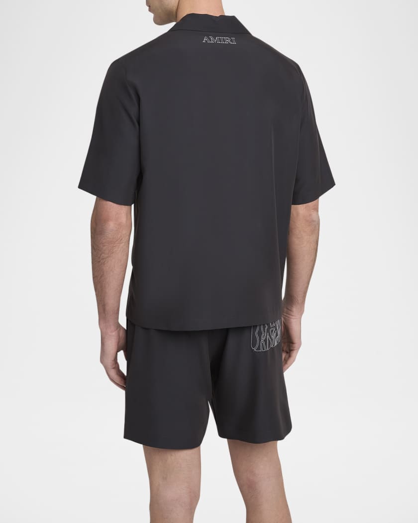 Men's MA Outline Pocket Bowling Shirt