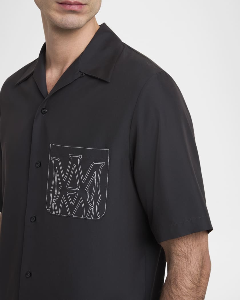 Men's MA Outline Pocket Bowling Shirt