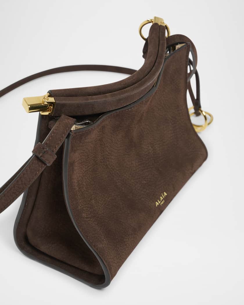 Le Click Small Shoulder Bag in Nubuck Leather