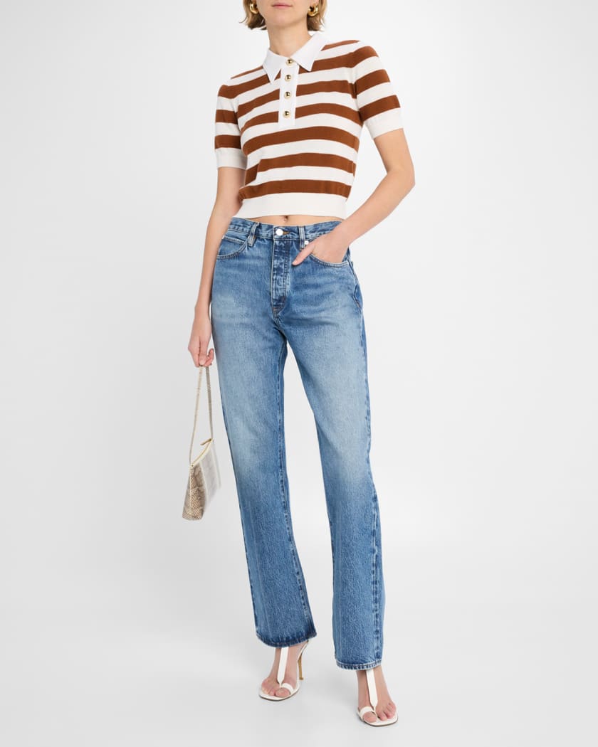 The Bold Stripe Polo Sweater