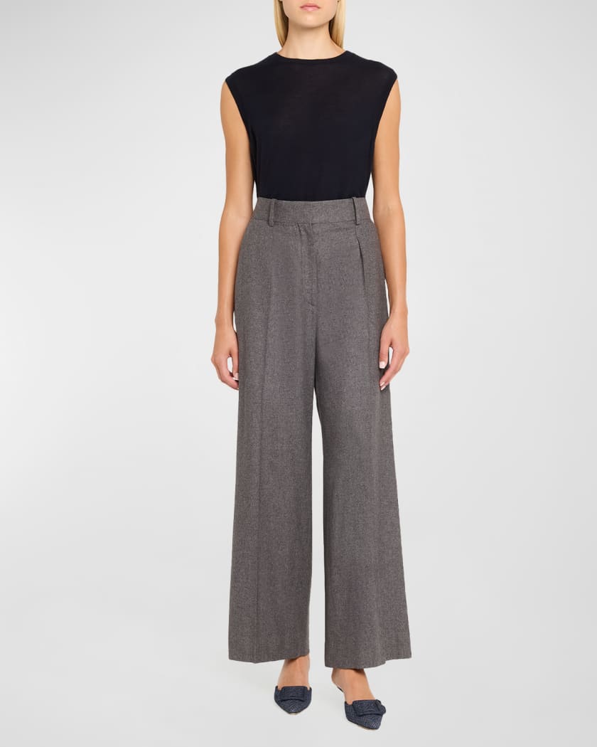 Maysale Denim Buckle Mules