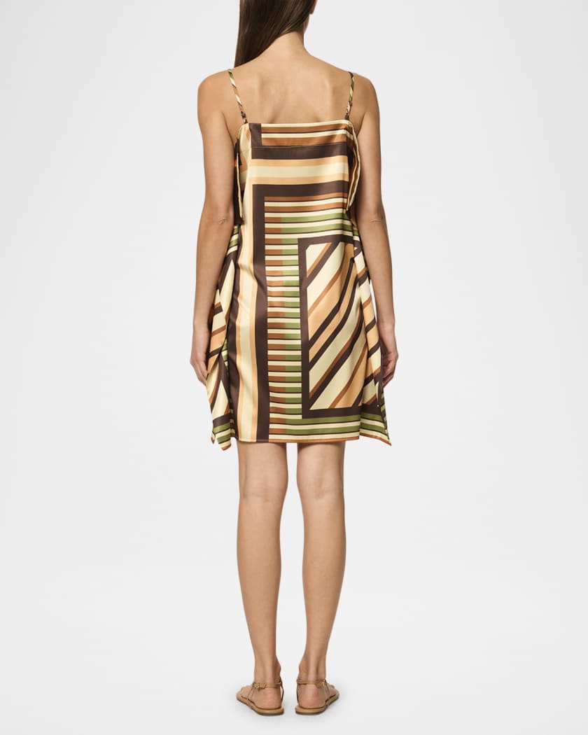 Mayam Geometric Scarf Mini Dress
