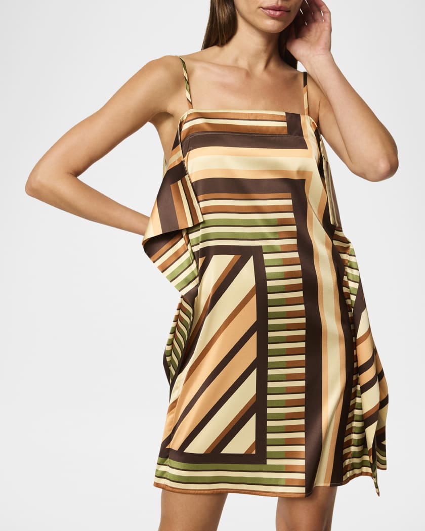 Mayam Geometric Scarf Mini Dress