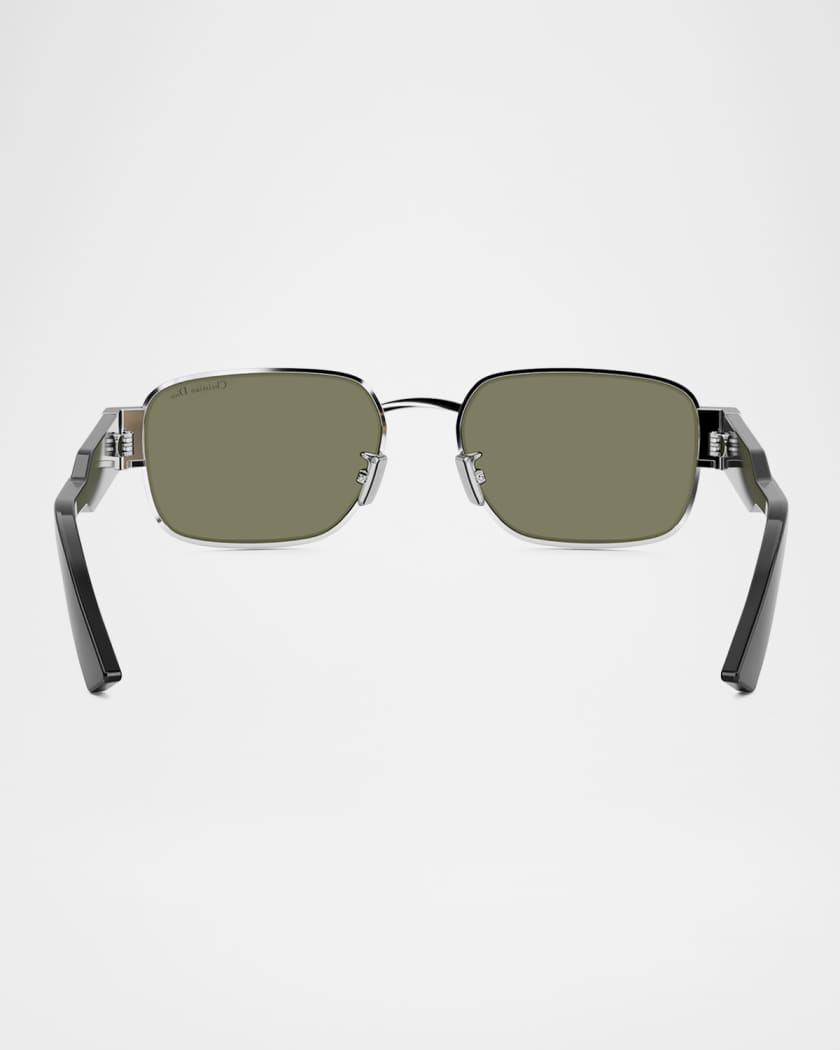 Men's Christian Dior Label Rectangle Sunglasses