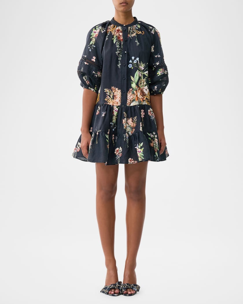 Noble Endeavours Puff-Sleeve Shirtdress