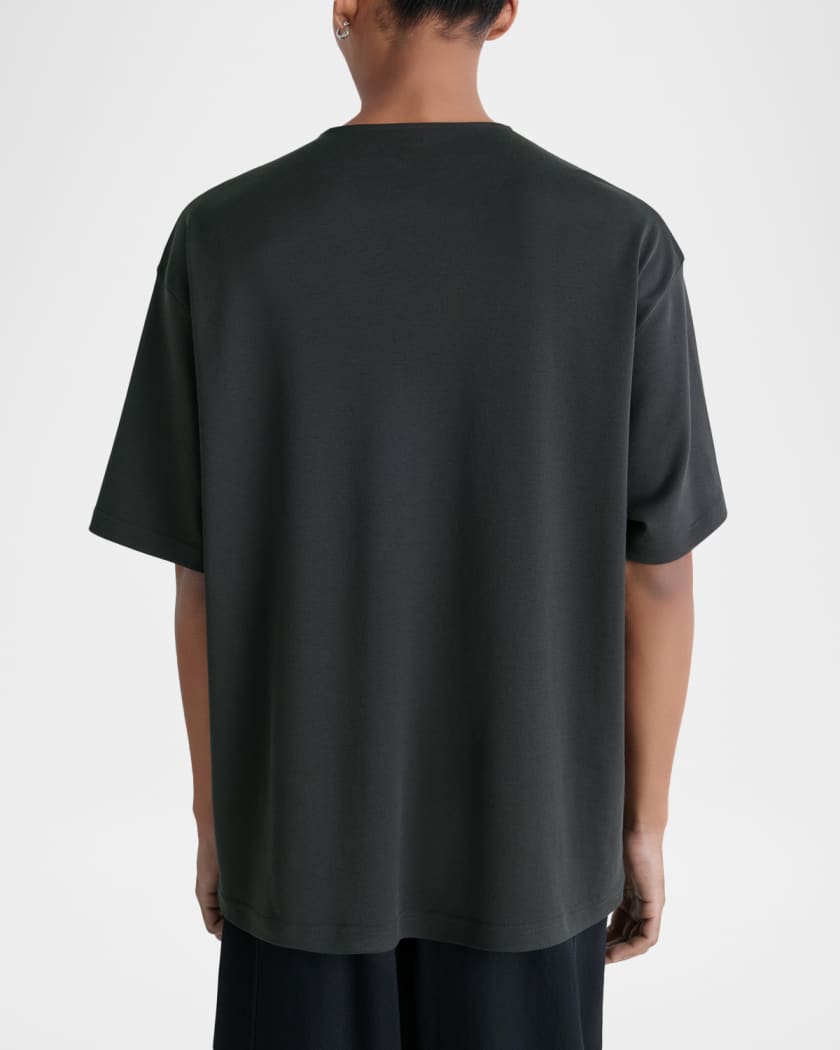 LEMAIRE Men's Relaxed-Fit Cotton and Silk Pocket T-Shirt