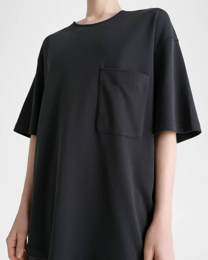 LEMAIRE Men's Relaxed-Fit Cotton and Silk Pocket T-Shirt