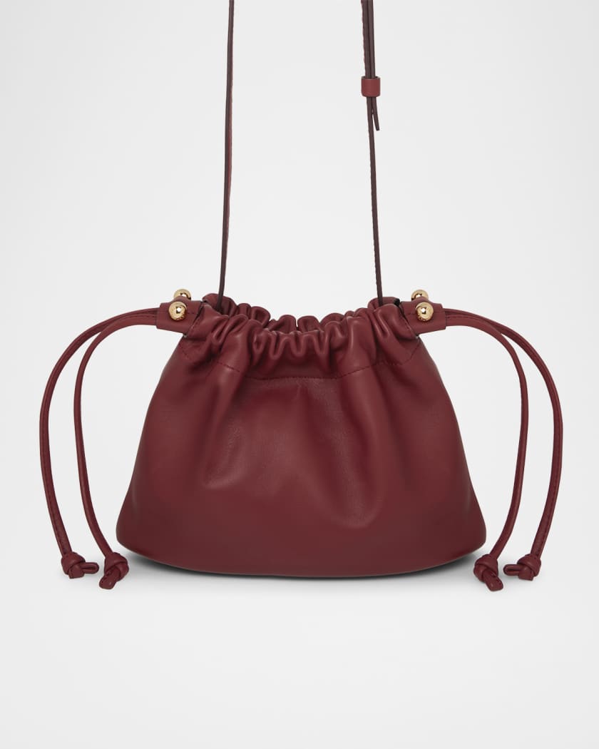 Charlotte Drawstring Nappa Leather Crossbody Bag