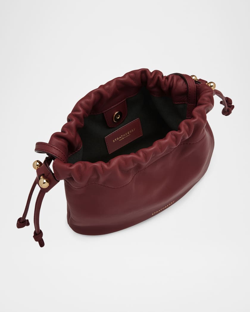 Charlotte Drawstring Nappa Leather Crossbody Bag