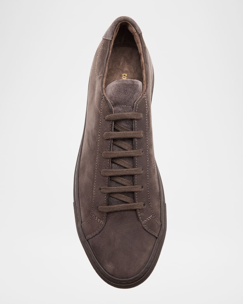 Men's Achilles Nubuck Low-Top Sneakers