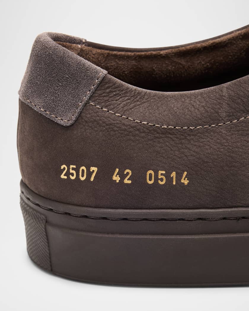 Men's Achilles Nubuck Low-Top Sneakers