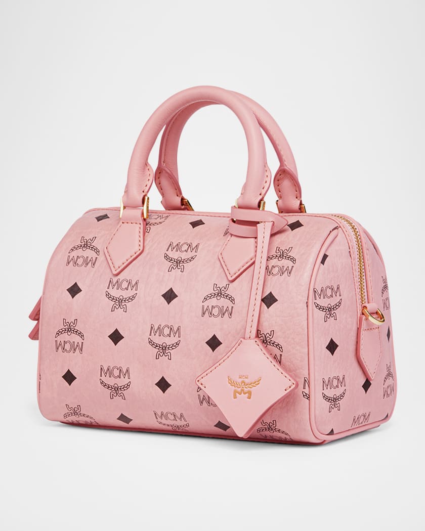 Ella Small Boston Visetos Top-Handle Bag