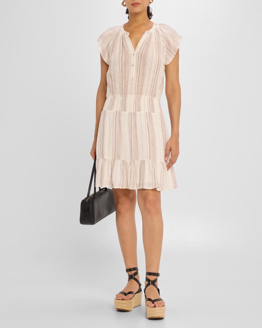 Augustine Striped Mini Dress