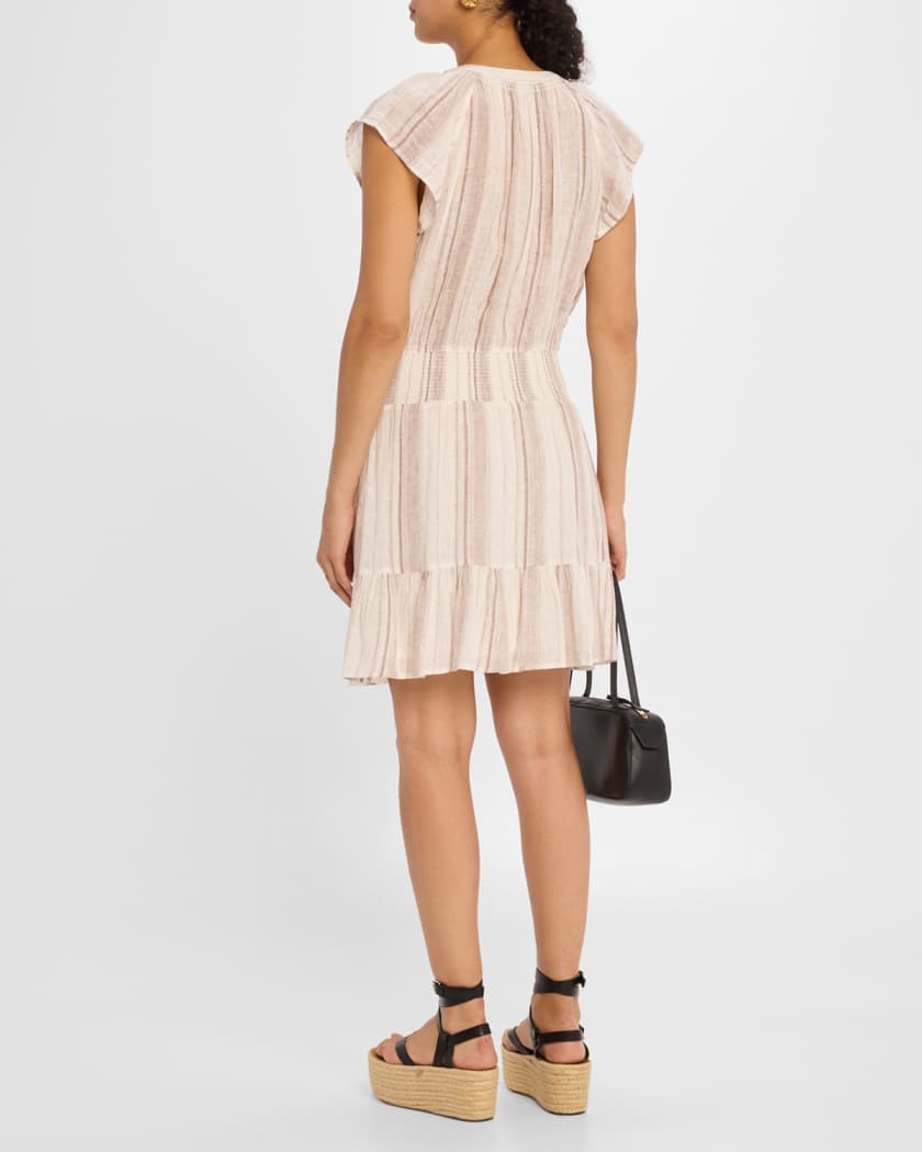 Augustine Striped Mini Dress
