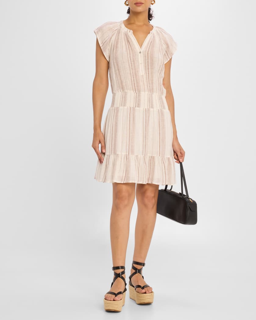 Augustine Striped Mini Dress