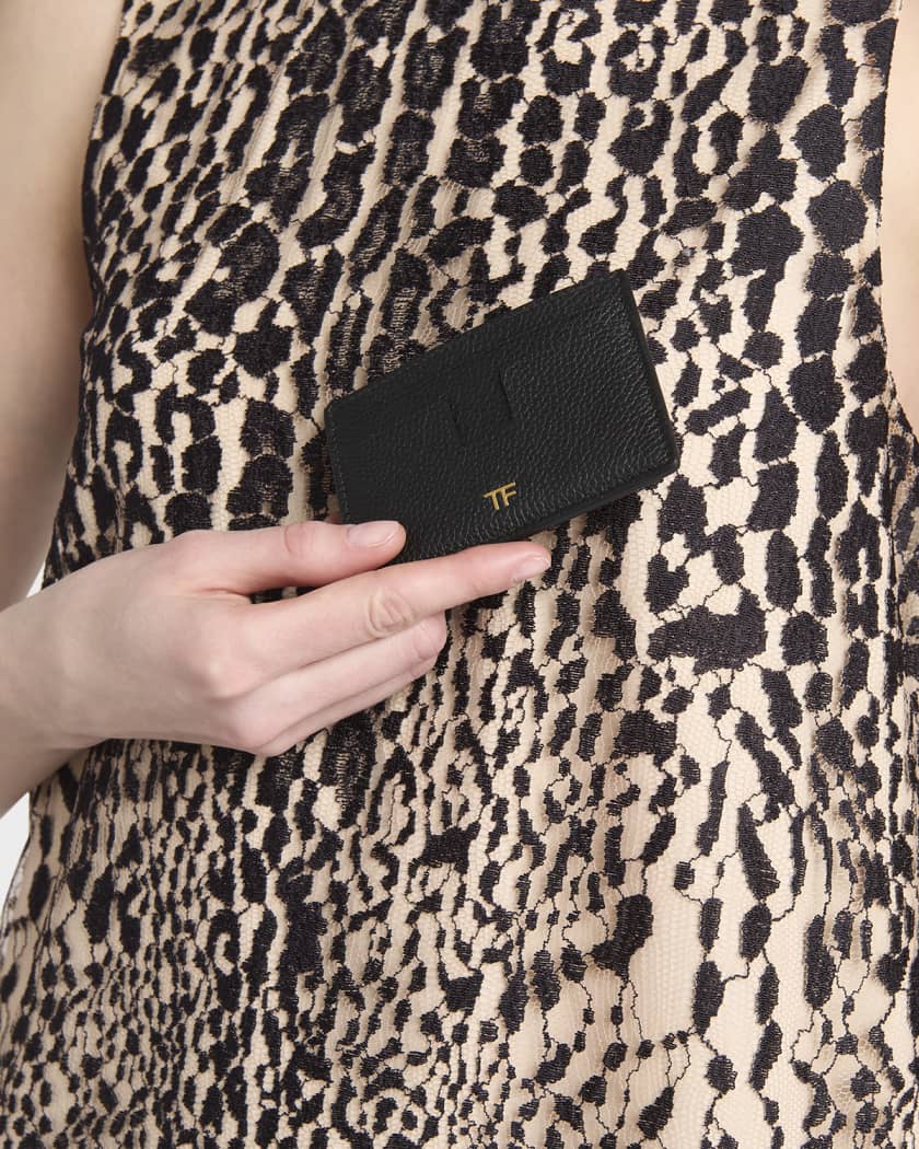 TF Card Holder in Grained Leather