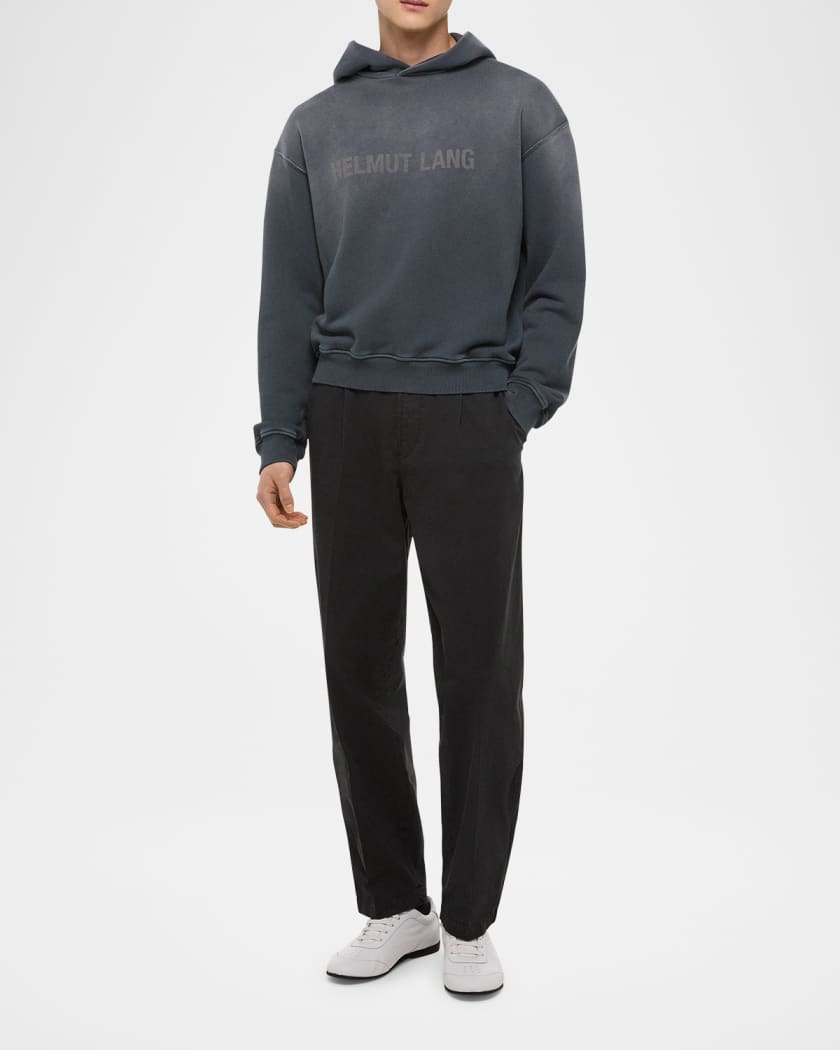 Men's Faded Logo Print Hoodie