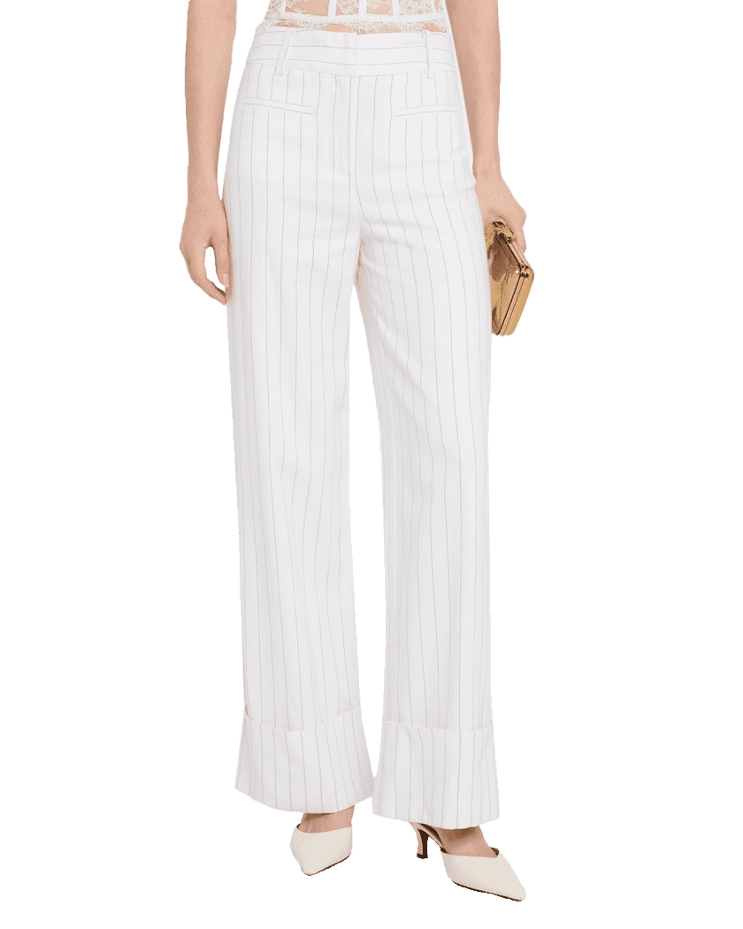 Raquel Pinstripe Linen Pants