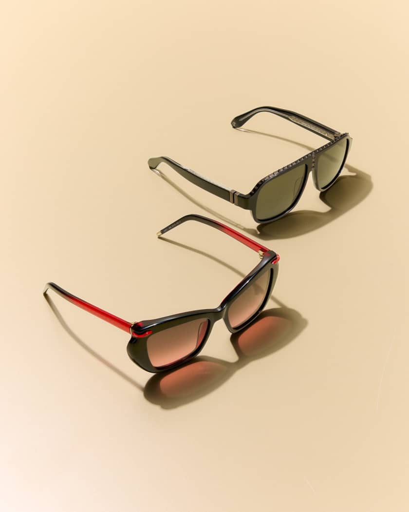 Square Acetate Sunglasses | Neiman Marcus
