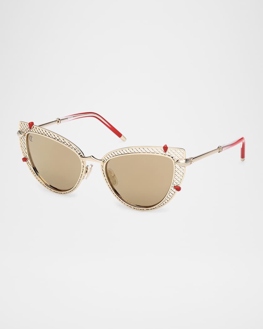 Miss Z Metal Cat-Eye Sunglasses