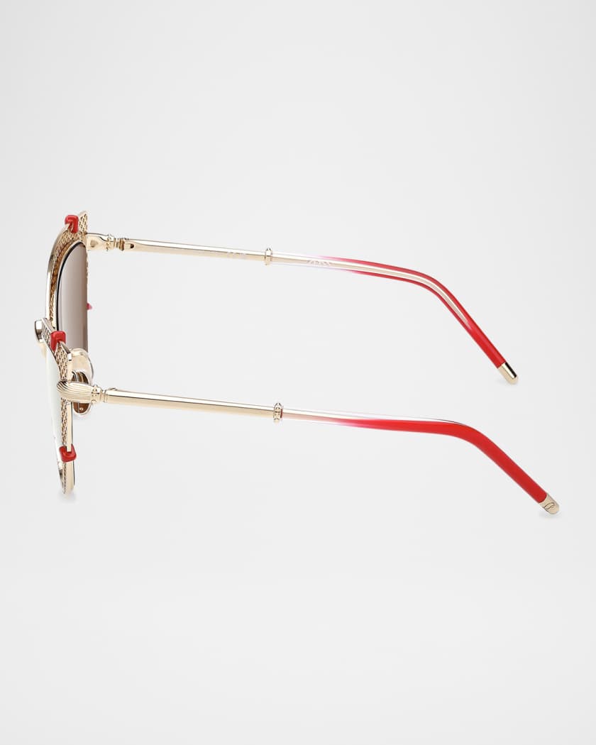 Miss Z Metal Cat-Eye Sunglasses