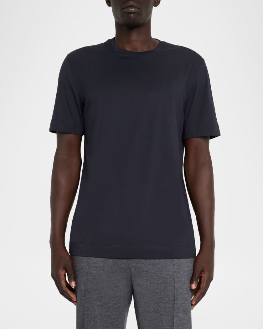 Tシャツ・カットソー ERMENEGILDO ZEGNA Men T Shirts B718UB386A5 212 blue luxury-men-z-zegna-used-